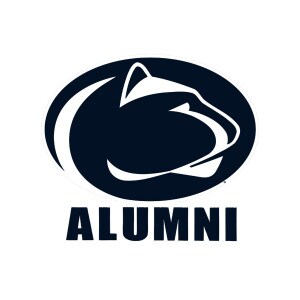 Penn State Alumni with athletic logo sticker image